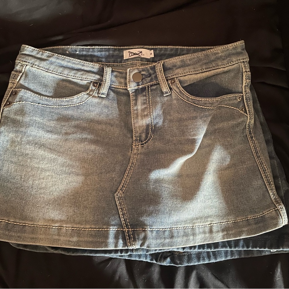 Rue21 Blue A-Line Mini Skirt Casual